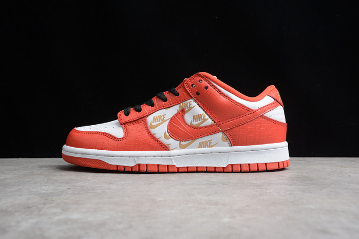 nike sb dunk low white black orange dh3228-161