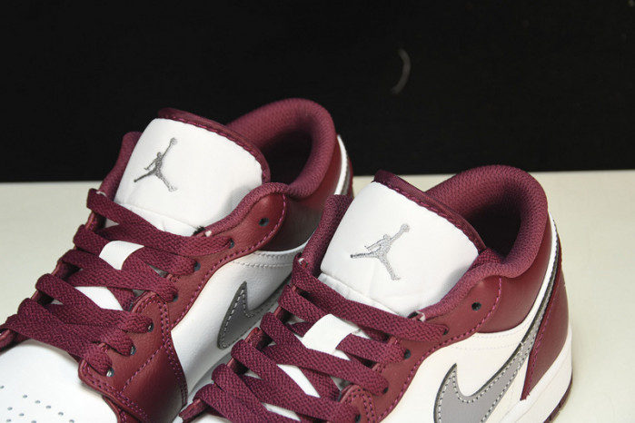 jordan 1 low white bordeaux 553558-615